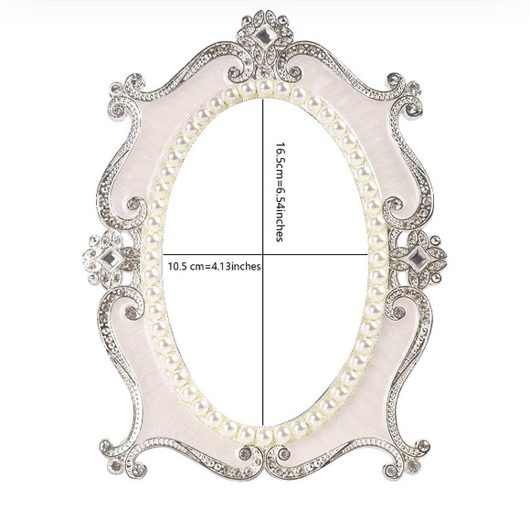 ⭐️NWT: Vintage Pearl Vanity Mirror - Picture 4 of 5